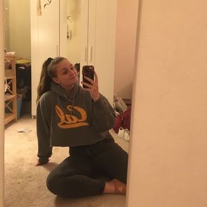 Cal Berkeley cropped hoodie